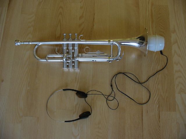 with trumpet