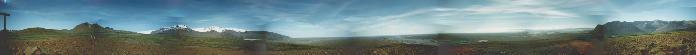 Panorama z parku Skaftafell (160kB)